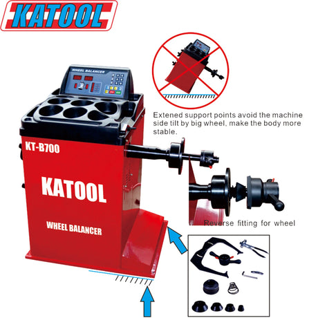 Katool KT-T835 Tire Changer & KT-B700 Wheel Balancer Combo
