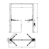 Katool KT-M150D 15000 lbs Two Post Car Lift