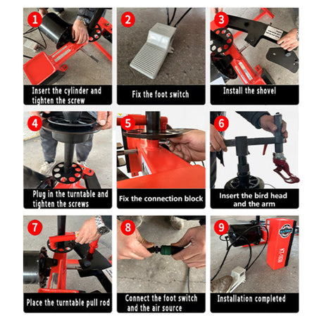 Katool KT-1030P 10"-21" Rims Mini Tire Changer Machine