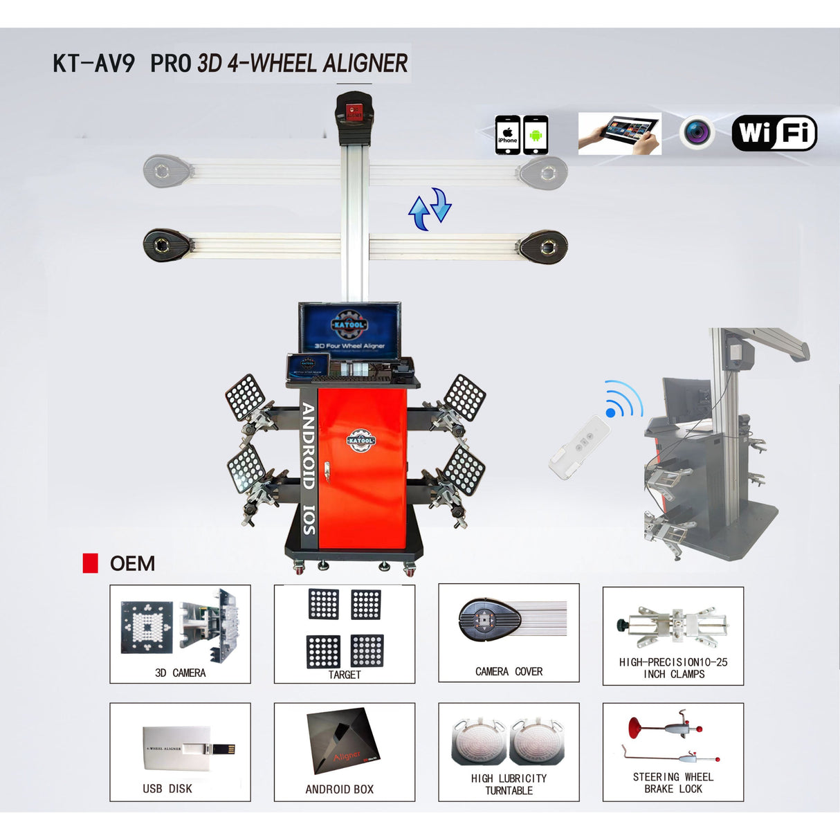 Katool KT-AV9 PRO Wheel Alignment Machine