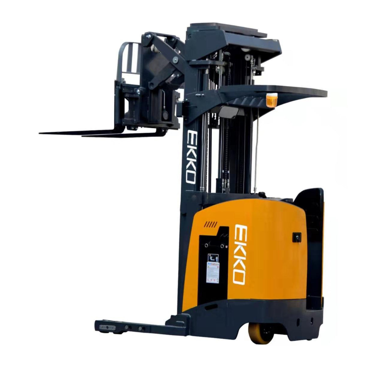 EKKO EK18RRL 4,000 lbs Capacity 196" Lift Height Stand-Up NA Reach Truck