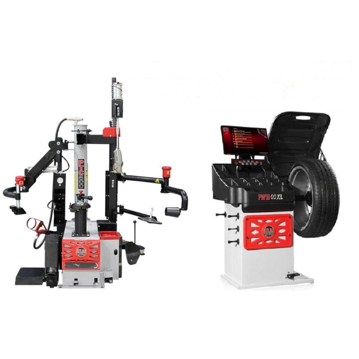 Atlas Platinum PTC500 Tire Changer + PWB90XL Wheel Balancer Combo Package