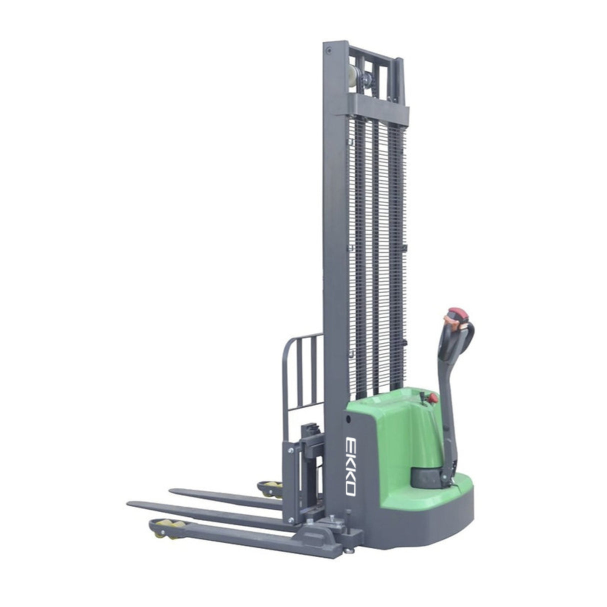 EKKO EB13ES-Li 2800 lbs Capacity 119" Height Side Shift Lithium Straddle Stacker