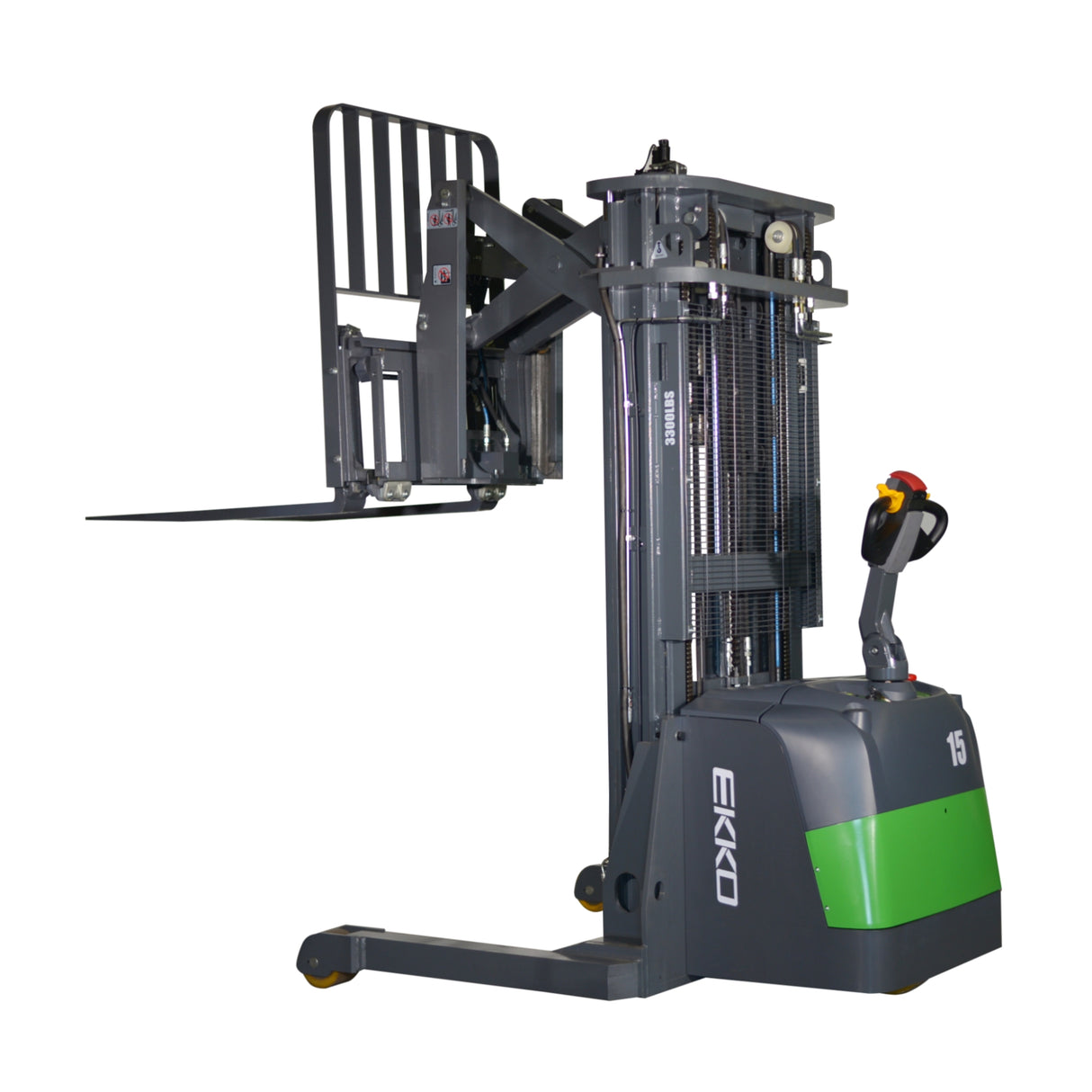 EKKO ER15-189Li 3,300 lbs Capacity 189" Height Lithium Walkie Reach Truck