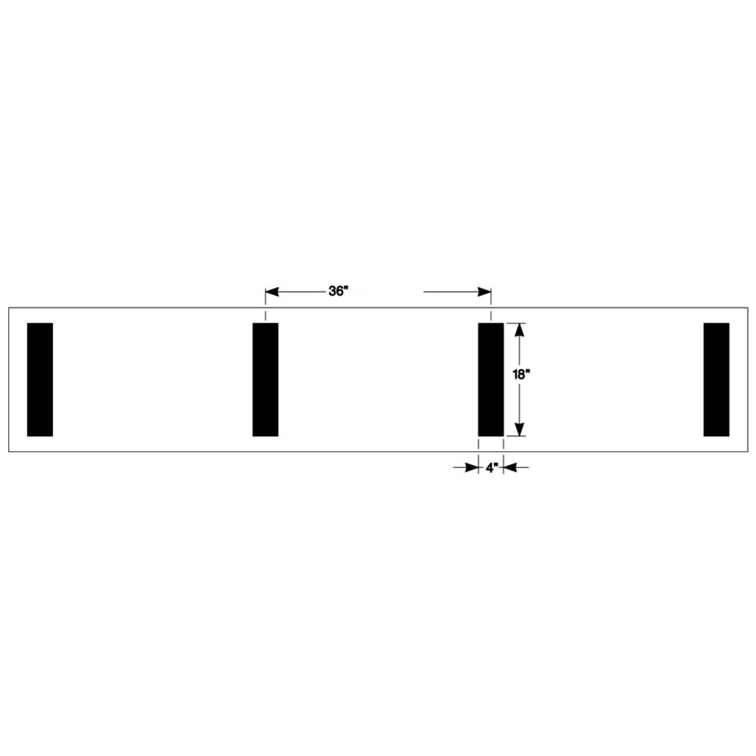 Newstripe Hash Mark Football Field Stencil – Blue Collar Planet