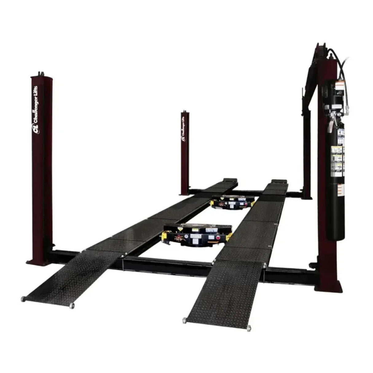 Challenger 44018E Four-Post Automotive Lift 18,000 lb Extended