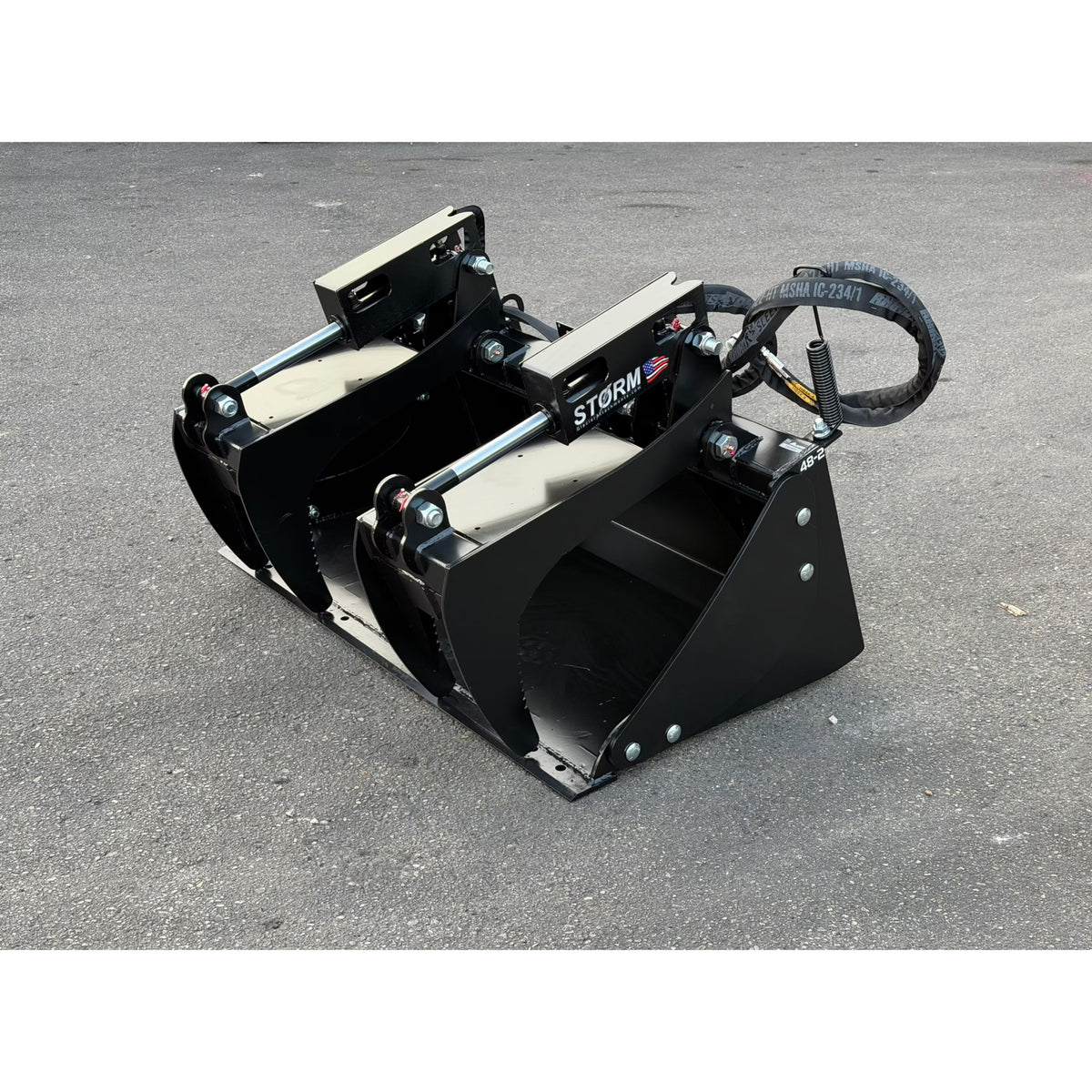 Glacier Attachments Storm 72" HD Grapple Bucket