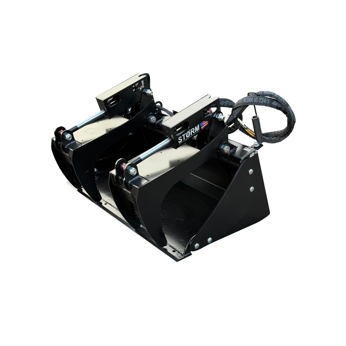 Glacier Attachments Storm 72" HD Grapple Bucket