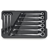 GearWrench 85898 9-Pc 72-Tooth 12-Point XL X-Beam Ratcheting Wrench Set — SAE 5/16" to 3/4"