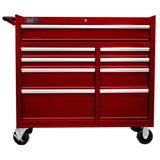 Homak 41" SE 9-Drawer Roller Cabinet — 20-Gauge Steel, Pullback Slides, Anti-Scratch Finish