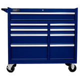 Homak 41" SE 9-Drawer Roller Cabinet — 20-Gauge Steel, Pullback Slides, Anti-Scratch Finish