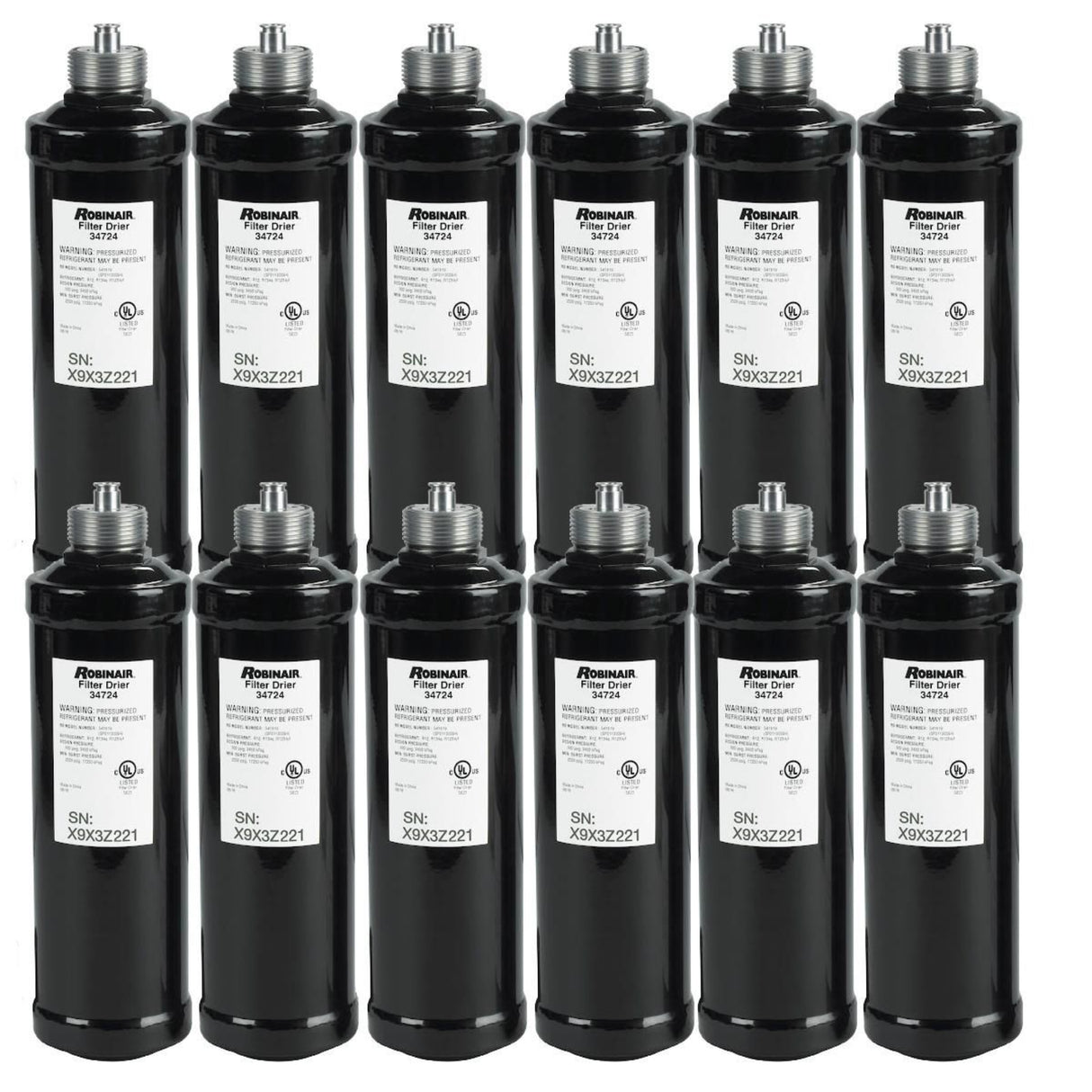 Robinair 34724 Spin-On Recycling Filter-Drier, 12-Pack