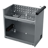 Homak 44" RS Pro 9-Drawer Flip-Top Power Service Cart — Stainless Worksurface, 4 Outlets + 2 USB