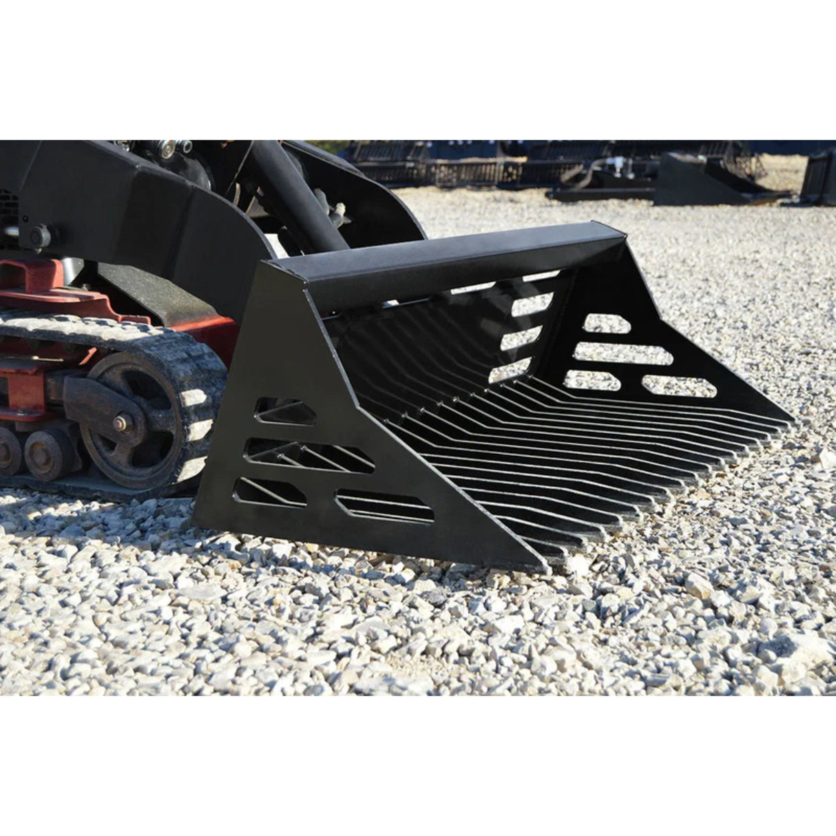 Loflin Fabrication Mini Skid Steer & Compact Tractor Rock Bucket