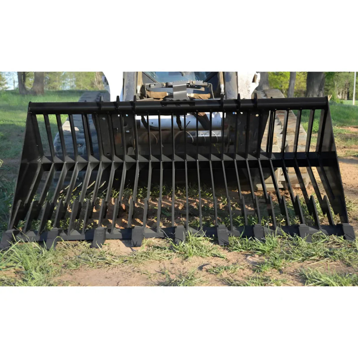 Loflin Fabrication Old Style Skid Steer Rock Bucket with Teeth