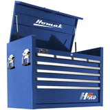 Homak H2Pro 36" 8-Drawer Top Chest — 100 lb Slides, Gas Struts, EVA Liners