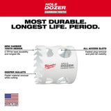 Milwaukee HOLE DOZER with Carbide Teeth Large Diameter Hole Saw Kit 9pc