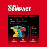 Milwaukee M12 1/2 Inch Cordless Hammer Drill/Driver Kit with Battery and Charger