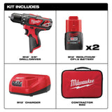 Milwaukee M12 3/8 in. Drill/Driver Kit