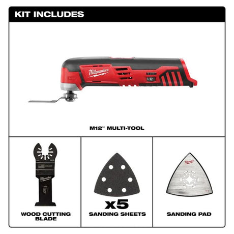 Milwaukee M12 Cordless Lithium Ion Multi Tool (Bare Tool)