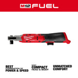 Milwaukee M12 FUEL 1/2 Inch Ratchet (Bare Tool)