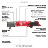 Milwaukee M12 FUEL 1/2inch Right Angle Impact Wrench (Bare Tool)
