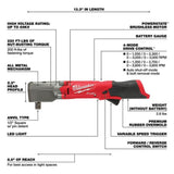 Milwaukee M12 FUEL 1/2inch Right Angle Impact Wrench with Pin Detent (Bare Tool)