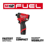 Milwaukee M12 FUEL 1/4 Inch Hex Impact Driver Kit