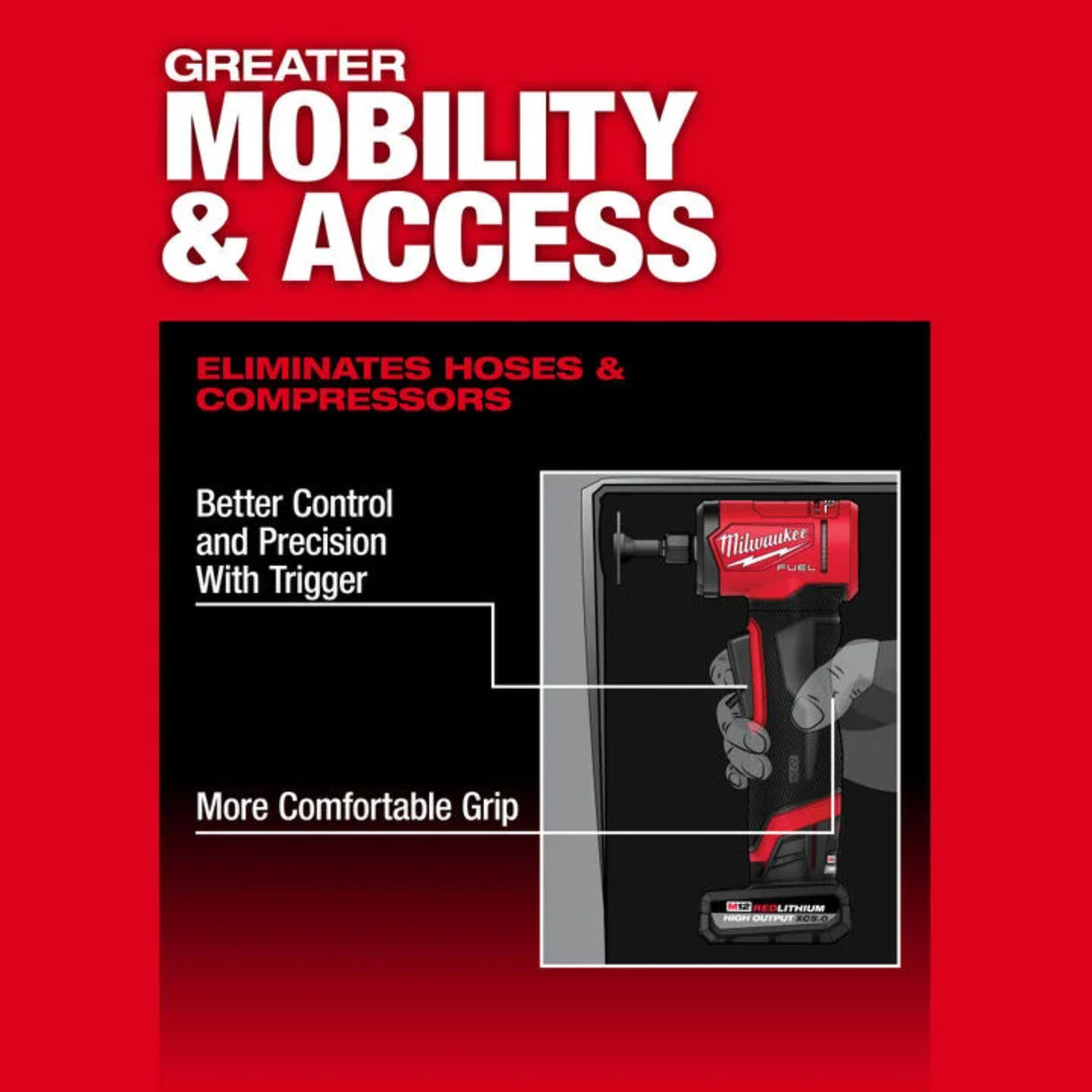 Milwaukee M12 FUEL 1/4 Inch Right Angle Die Grinder (Bare Tool)