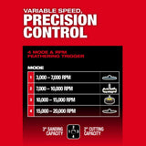 Milwaukee M12 FUEL 1/4 Inch Straight Die Grinder Kit