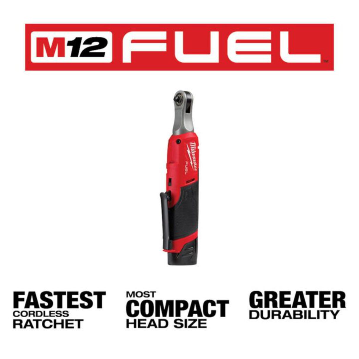 Milwaukee M12 FUEL 1/4inch High Speed Ratchet Kit