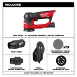 Milwaukee M12 FUEL 3 Inch Random Orbital Detail Sander (Bare Tool)