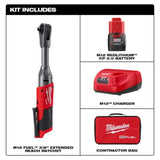 Milwaukee M12 FUEL 3/8 in. Extended Reach Ratchet 1 Battery Kit
