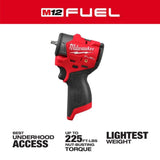 Milwaukee M12 FUEL 3/8 Inch Subcompact Impact Wrench with Friction Ring (Bare Tool)