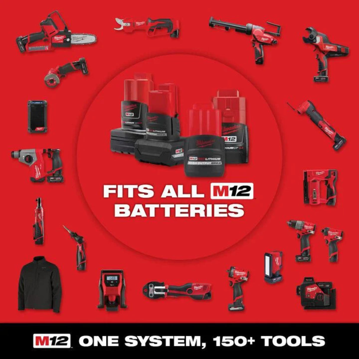Milwaukee M12 FUEL 3/8 Inch Subcompact Impact Wrench with Friction Ring Kit