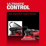 Milwaukee M12 FUEL 6 Inch Random Orbital Sander, 3/16 Inch (Bare Tool)