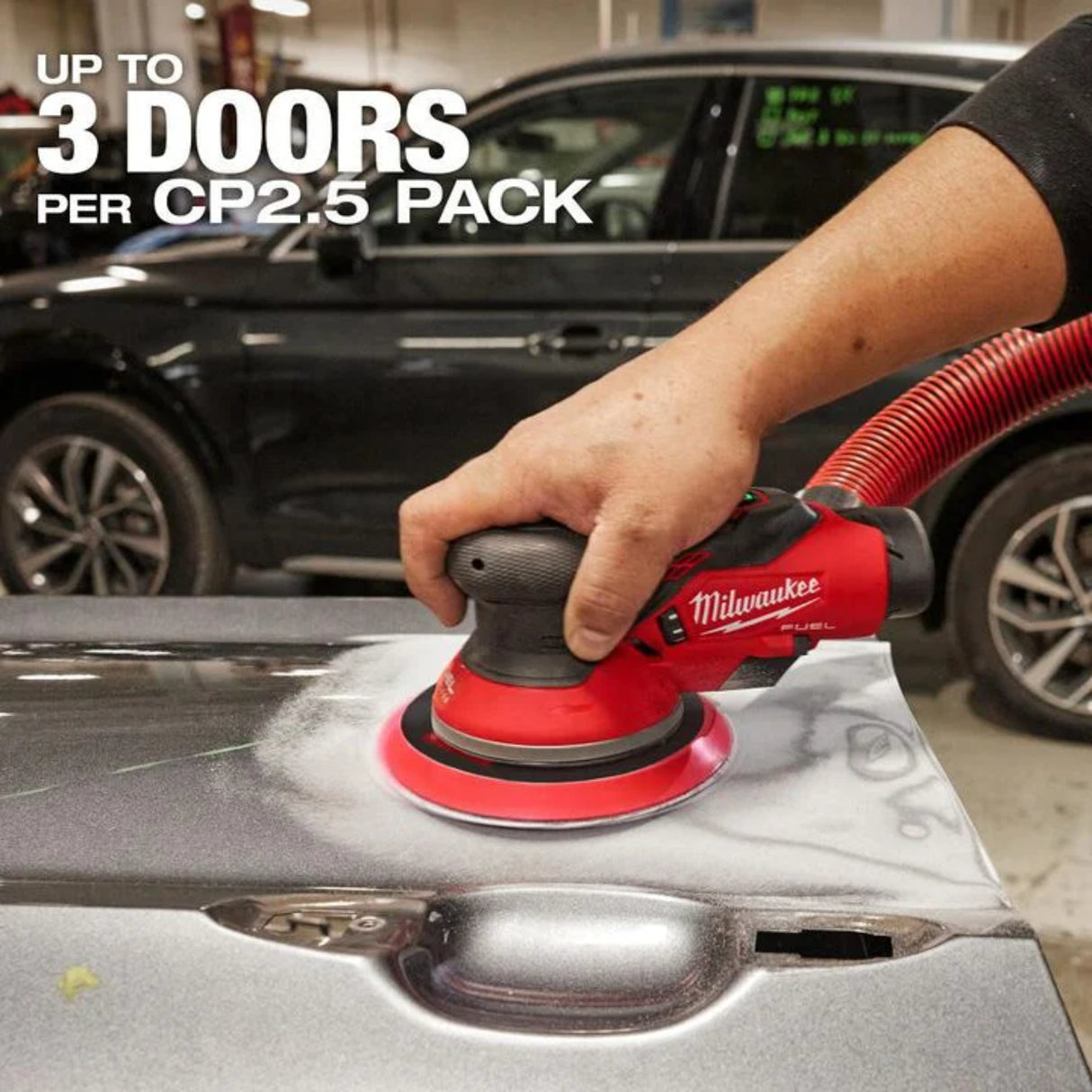 Milwaukee M12 FUEL 6 Inch Random Orbital Sander, 3/16 Inch (Bare Tool)