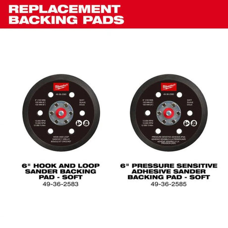 Milwaukee M12 FUEL 6 Inch Random Orbital Sander Kit, 3/32 Inch