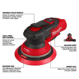 Milwaukee M12 FUEL 6" Random Orbital Sander Kit (3/16")