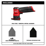 Milwaukee M12 FUEL Orbital Detail Sander (Bare Tool)