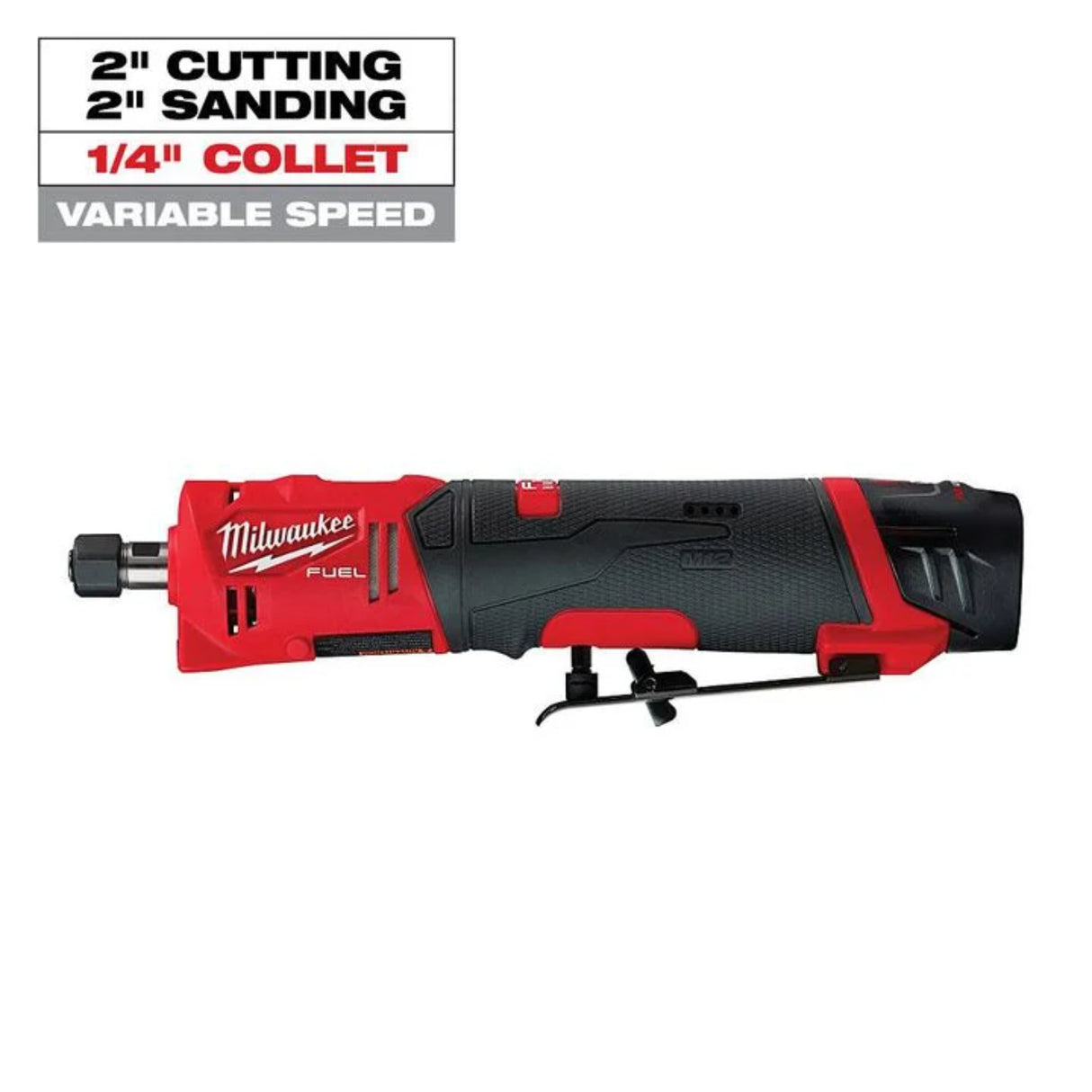Milwaukee M12 FUEL Straight Die Grinder 2 Battery Kit