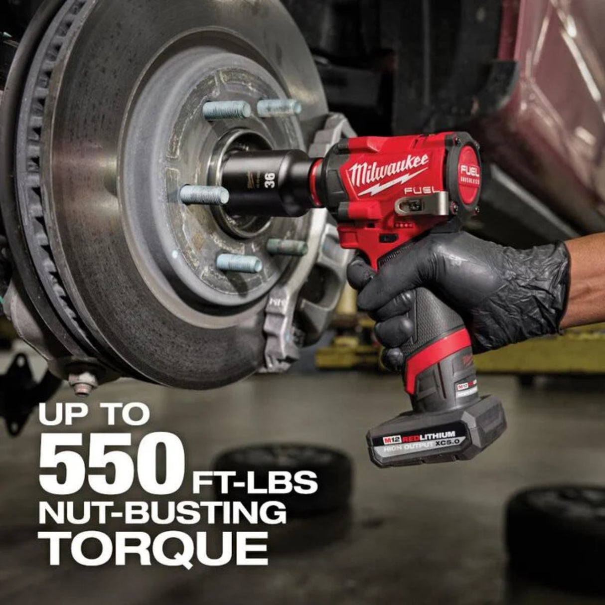 Milwaukee M12 FUEL Stubby 1/2 Inch Impact Wrench Kit
