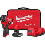Milwaukee M12 FUEL Stubby 3/8 Inch Impact Wrench Kit