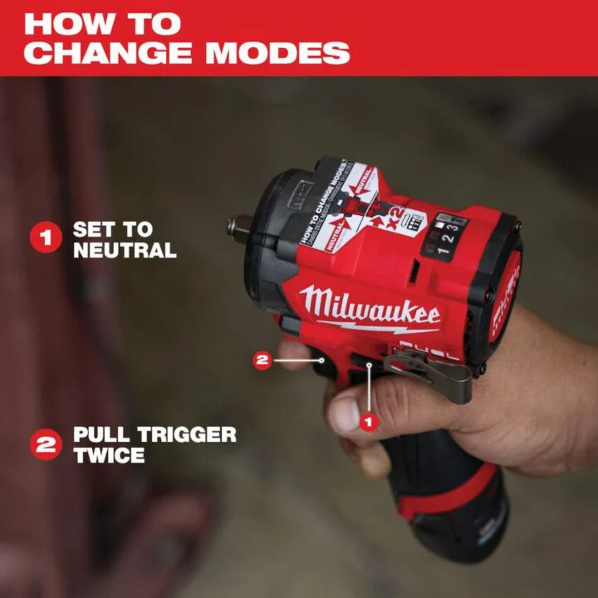 Milwaukee M12 FUEL Stubby 3/8 Inch Impact Wrench Kit