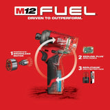 Milwaukee M12 FUEL SURGE 1/4 in. Hex Hydraulic Driver 2 Battery Kit