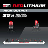 Milwaukee M12 REDLITHIUM XC 12V 5Ah Lithium Ion Power Tool Battery Pack