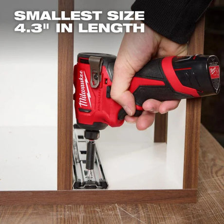 Milwaukee M12 Subcompact Brushless 1/4 Inch Hex Impact Driver Kit