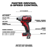 Milwaukee M18 2 Speed 1/4 Hex Impact Driver (Bare Tool)
