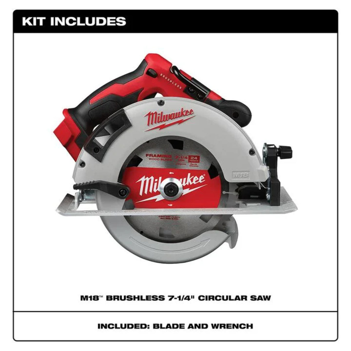 Milwaukee M18 Brushless 7-1/4 in. Circular Saw (Bare Tool)