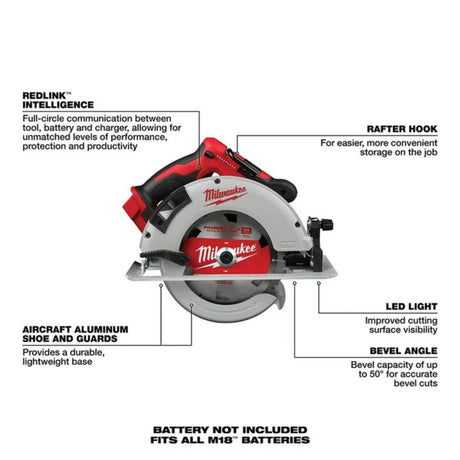 Milwaukee M18 Brushless 7-1/4 in. Circular Saw (Bare Tool)